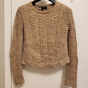 Rag & Bone Ladies Crop Wool Cable Sweater